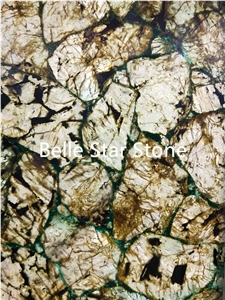 Labradorite Backlit Semi Precious Stone Slabs/Tile