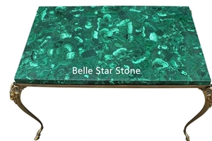 Malachite/Green Jade Gemstone Luxury Tea Tables