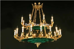 Malachite/Green Jade Gemstone Luxury Tea Tables