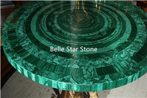 Malachite/Green Jade Gemstone Luxury Tea Tables