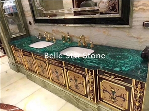 Malachite/Green Jade Precious Stone Vanity Top
