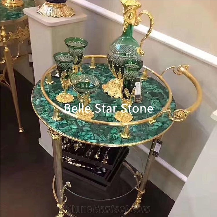 Malachite/Green Jade Precious Stone Wall Tiles