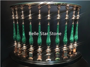 Malachite/Green Jade Semi Precious Stone Wall Slab