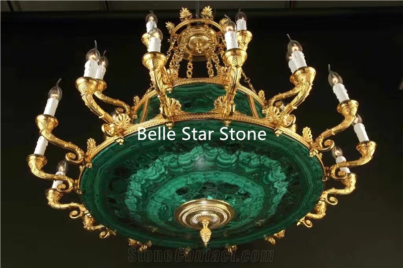 Malachite/Green Jade Semi Precious Stone Wall Slab