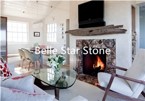 Petrified Wood Semiprecious Stone Pool Floor Tiles