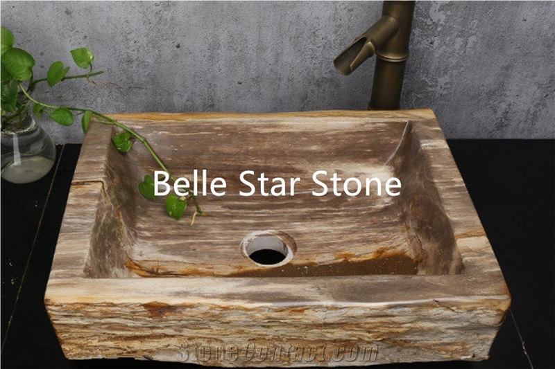 Petrified Wood Semiprecious Stone Pool Floor Tiles
