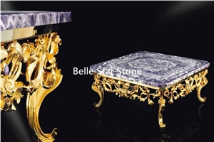 Purple Fluorite/Lilac Semi Precious Stone Bathtub