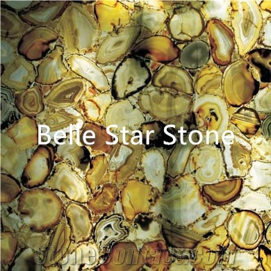 Sardonyx Agate Backlit Gemstone Kitchen Countertop