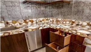 Sardonyx Agate Kitchen Countertops & Backsplash