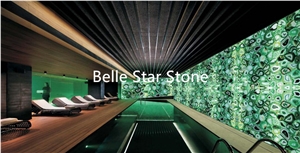 Smoky Crystal Semiprecious Stone Counter/Wall Slab