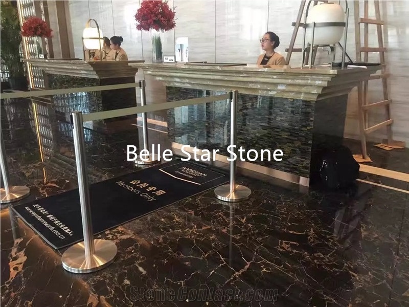 Tiger"S Eye Gemstone Hotel Lobby Wall Slabs &Tiles