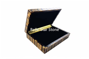 Tiger"S Eye Precious Stone Hotel Lobby Floor Tiles