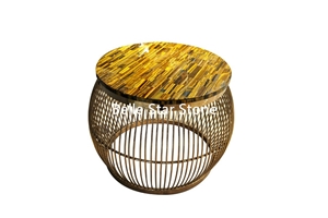 Tiger"S Eye Semi Precious Stone Tea Table Tops Tiger"S Eye Semi Precious Stone Tea Table Tops