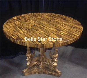 Tiger"S Eye Semiprecious Stone Wall Slabs & Tiles