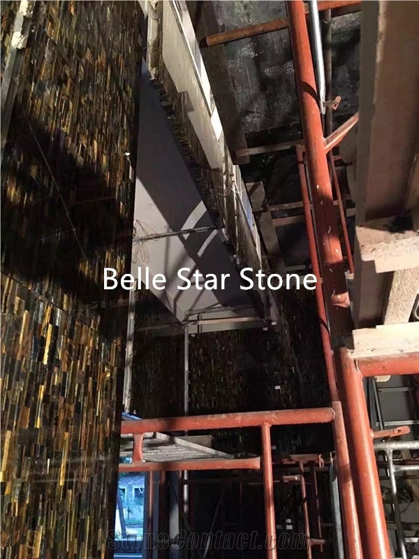 Tiger"S Eye Semiprecious Stone Wall Slabs & Tiles