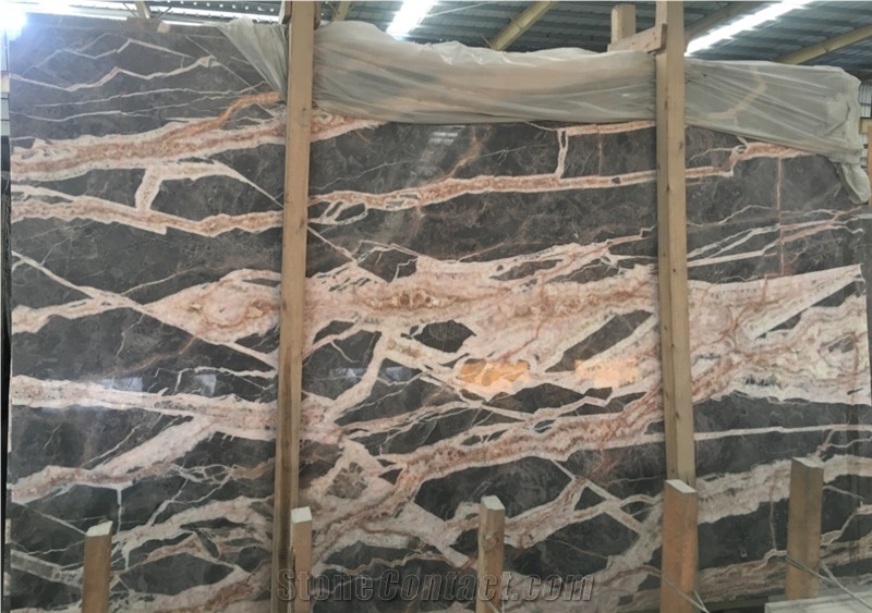 Grey Brown Emperador Marble Slabs,Interior Wall & Floor