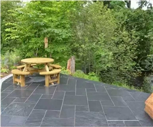 Natural Grey Slate,Exterior Wall,Fall&Garden