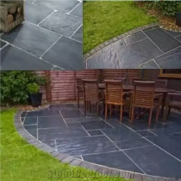 Natural Grey Slate,Exterior Wall,Fall&Garden