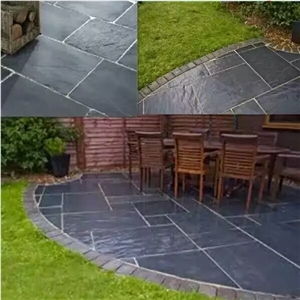 Natural Grey Slate,Exterior Wall,Fall&Garden