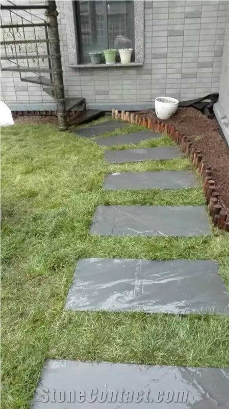 Natural Grey Slate,Exterior Wall,Fall&Garden