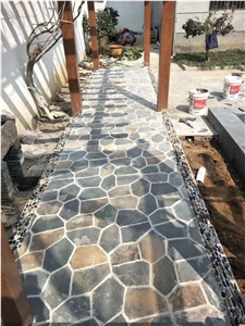Natural Multicolor Slate Exterior Wall Floor,Garden