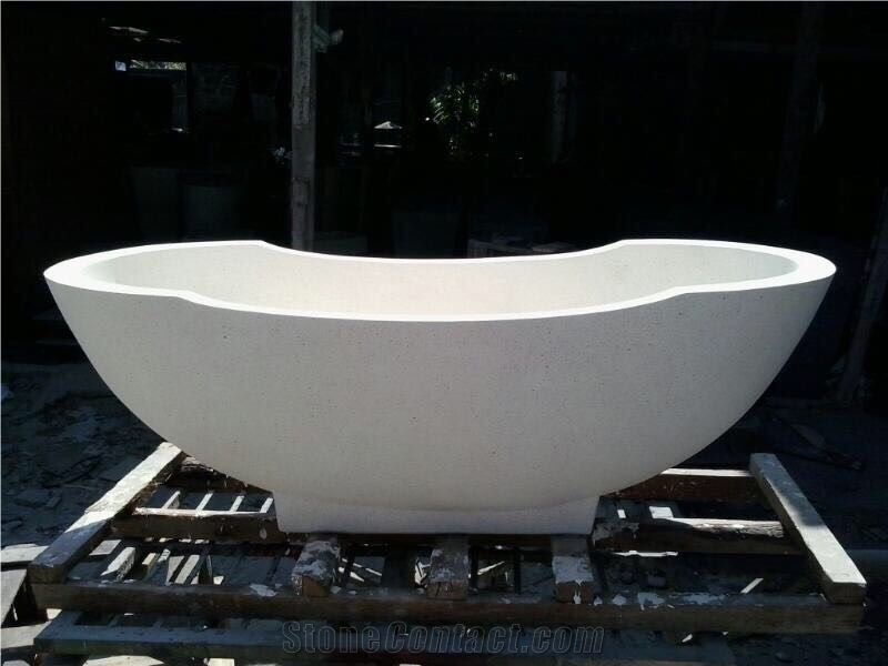 Bali Bathtub Resin Terazzo Stone
