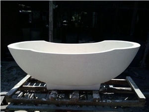 Bali Bathtub Resin Terazzo Stone