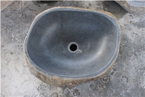 Bali Sink River Stone Basalt Indonesia Sink