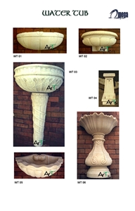 Bali White Limestone Garden Fountains,Garden Bird Bath