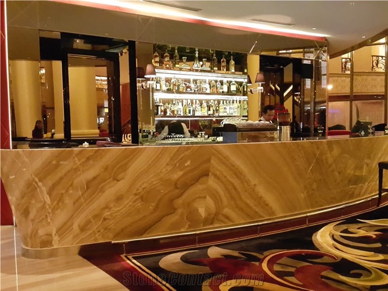 Honey Onyx Tiles Indonesia Gold-Brown Onyx Slabs