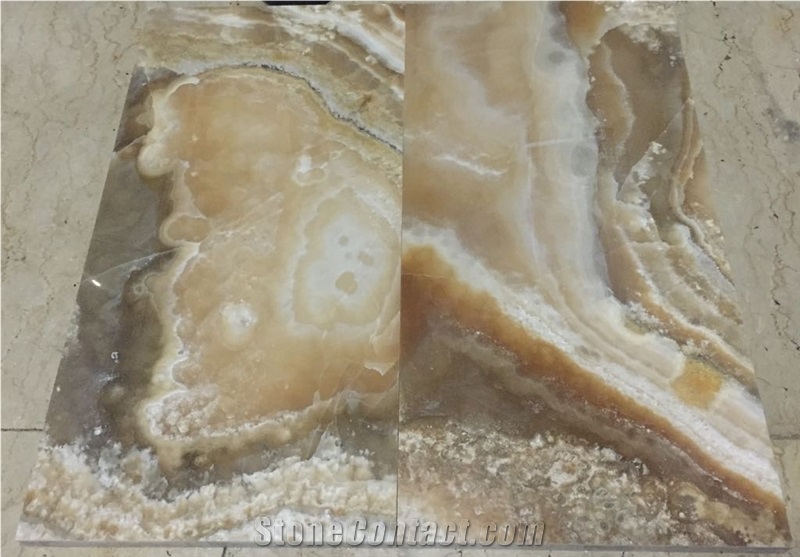 Honey Onyx Tiles Indonesia Gold-Brown Onyx Slabs