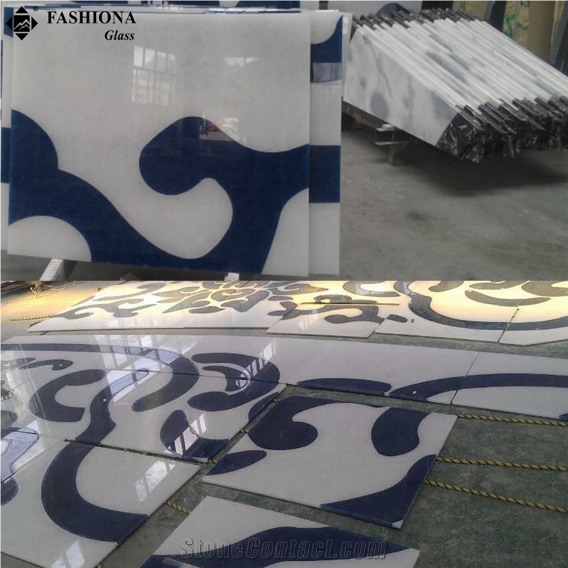 Semi-Transparent Laminated Glass Handicraft/Column