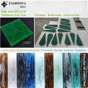 Semi-Transparent Laminated Glass Handicraft/Column