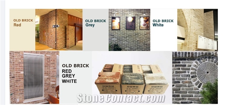 Antique Design Brick Veneer Used Clay Brick