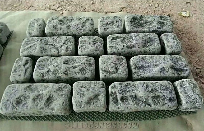Exterior Pattern Granite Cube Walkway Paver Cobble