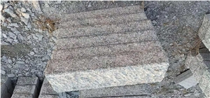 Granite Hand Made Split Standard Kerbstone ,