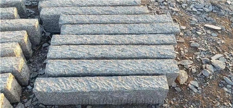 Granite Hand Made Split Standard Kerbstone ,
