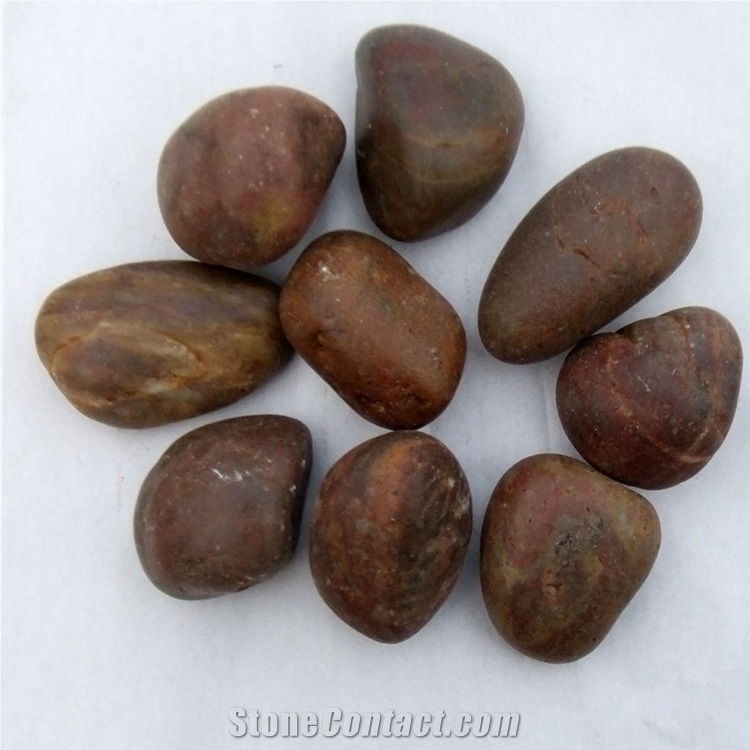 Natural Color Garden Pebble Stone,Brown Pebble