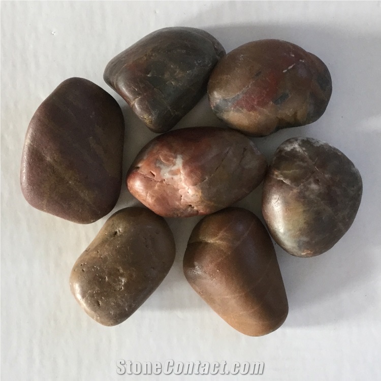 Natural Color Garden Pebble Stone,Brown Pebble