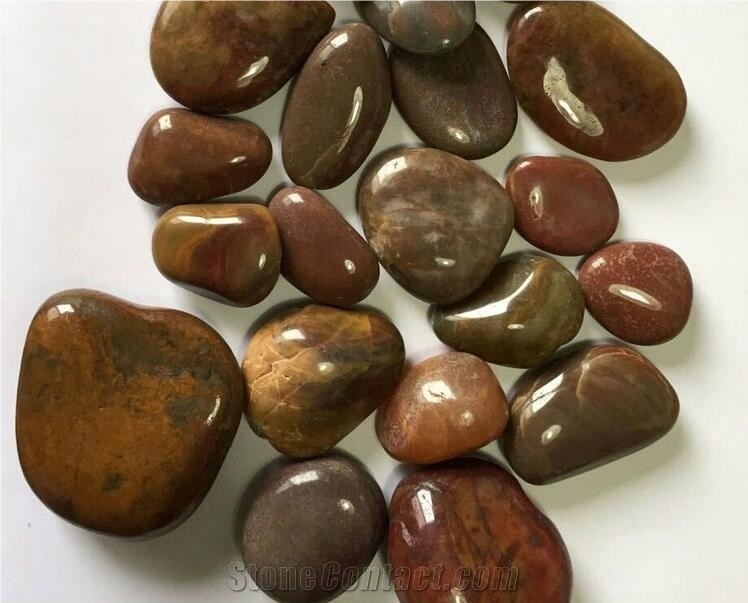 Natural Color Garden Pebble Stone,Brown Pebble