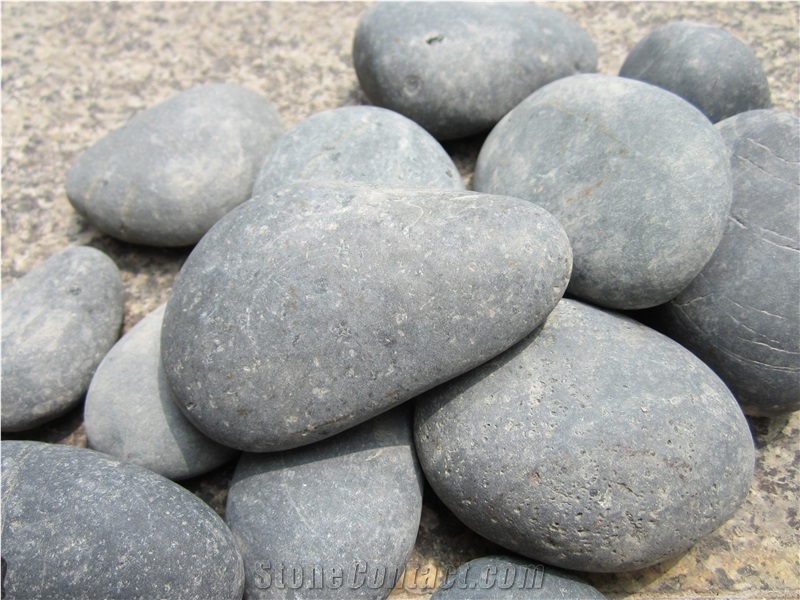 Natural Grey Unpolished River Pebble for Garden