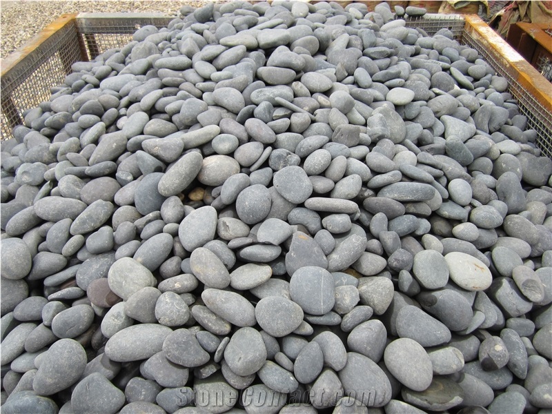 Natural Grey Unpolished River Pebble for Garden