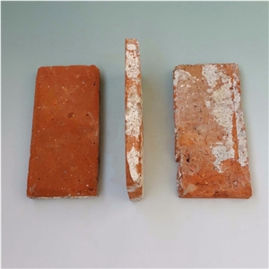 Old Reclaimed Bricks Veneer Panels in Red Color