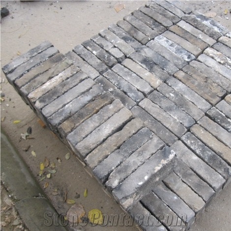 Old Reclaimed Grey Clay Brick for Decoration