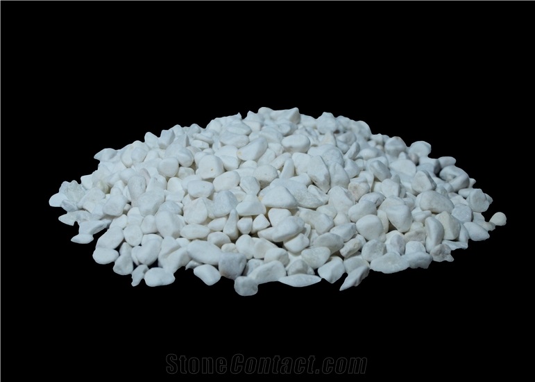 Pure White Landscaping Pebble Gravel Stone