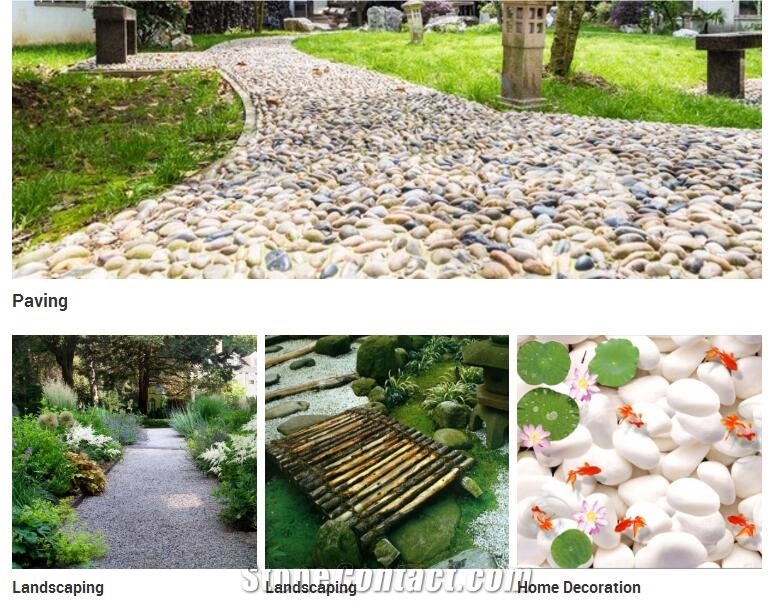 Pure White Landscaping Pebble Gravel Stone