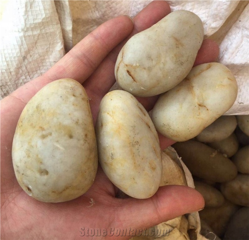 White Polished Pebble