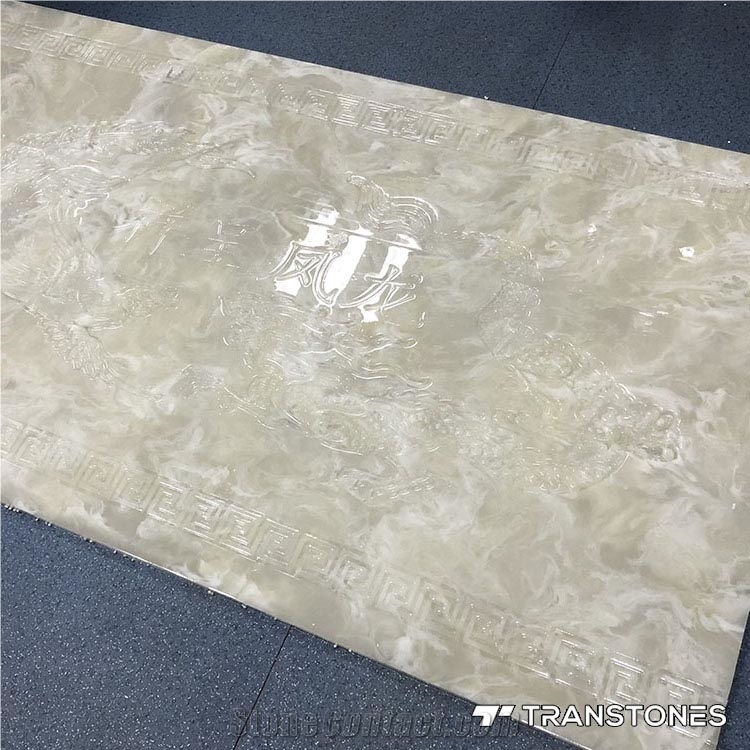 Alabaster Acrylic Bar Counter Faux Alabaster Sheet