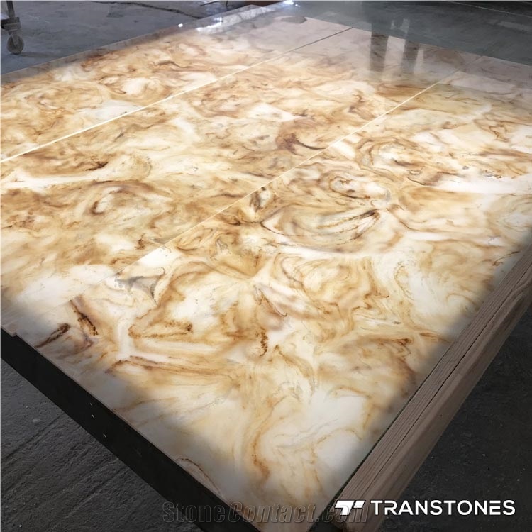 Alabaster Resin Stone Slab for Led Panel Lighting