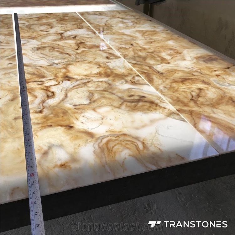 Alabaster Resin Stone Slab for Led Panel Lighting
